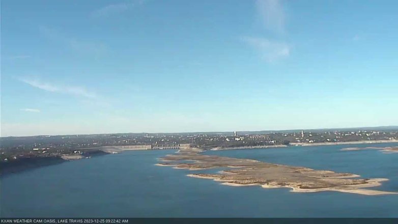 Lake Travis webcam, December 25, 2023 9:25 AM CT