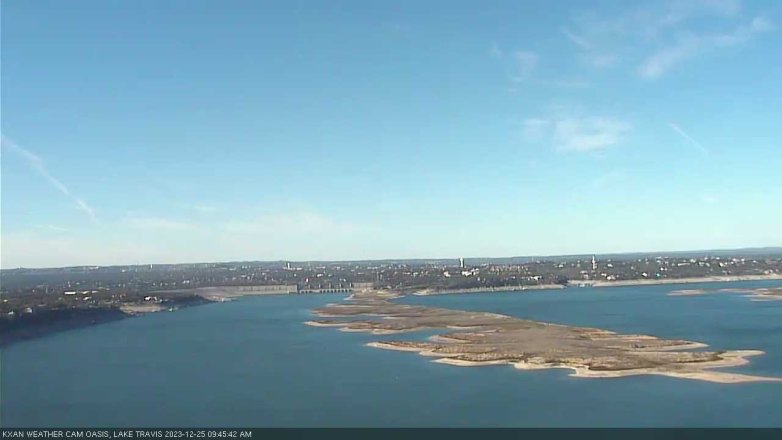Lake Travis webcam, December 25, 2023 9:45 AM CT