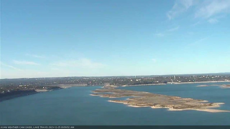 Lake Travis webcam, December 25, 2023 10:00 AM CT