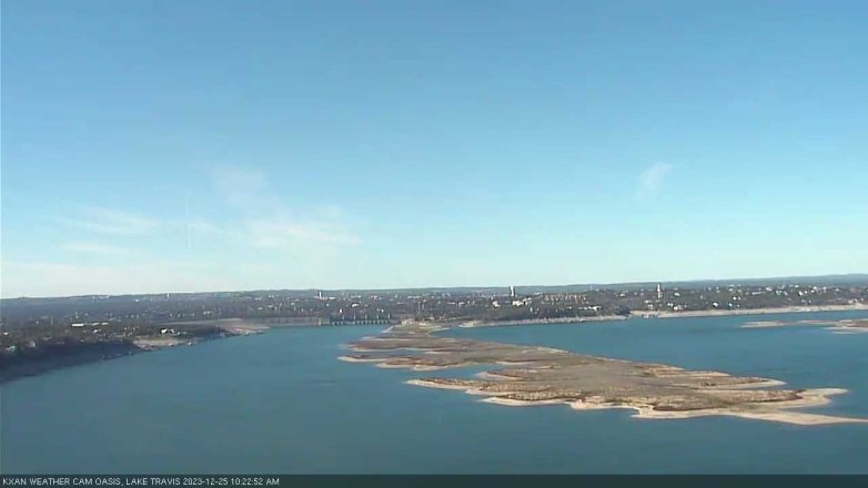 Lake Travis webcam, December 25, 2023 10:25 AM CT