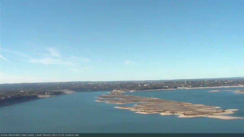 Lake Travis webcam, December 25, 2023 10:45 AM CT