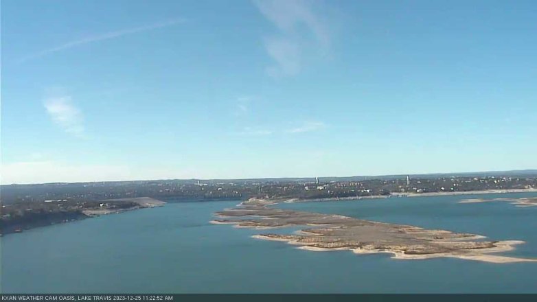 Lake Travis webcam, December 25, 2023 11:25 AM CT