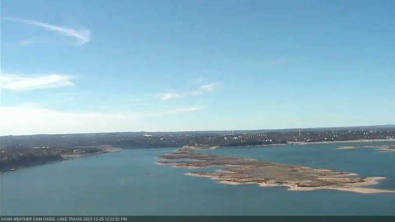 Lake Travis webcam, December 25, 2023 12:25 PM CT