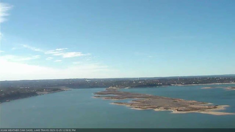 Lake Travis webcam, December 25, 2023 1:00 PM CT