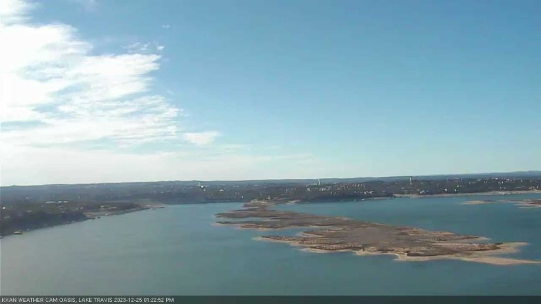Lake Travis webcam, December 25, 2023 1:25 PM CT
