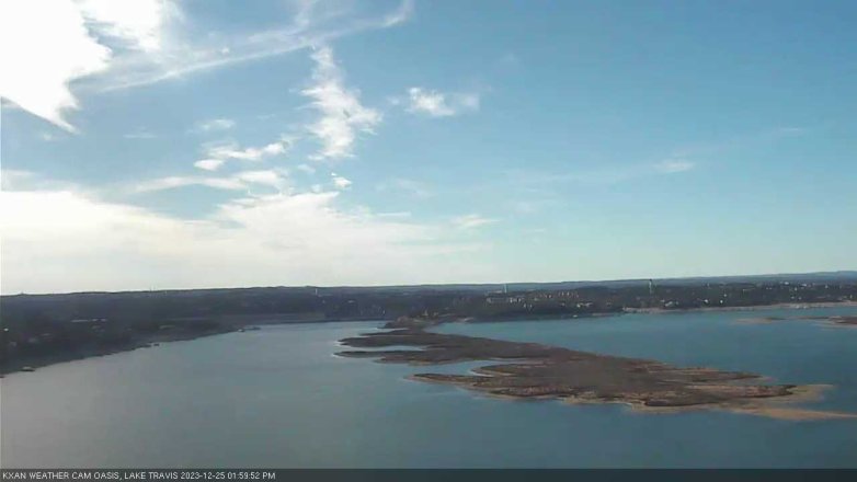 Lake Travis webcam, December 25, 2023 2:00 PM CT