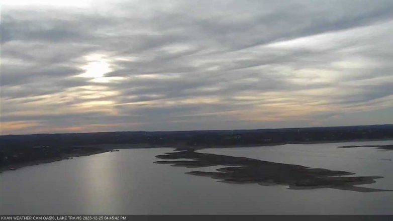 Lake Travis webcam, December 25, 2023 4:45 PM CT