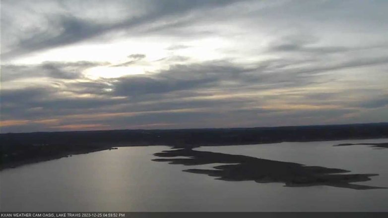 Lake Travis webcam, December 25, 2023 5:00 PM CT