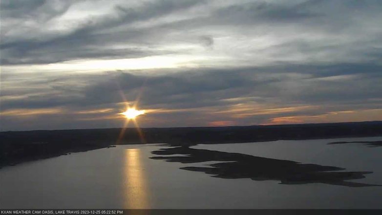 Lake Travis webcam, December 25, 2023 5:25 PM CT