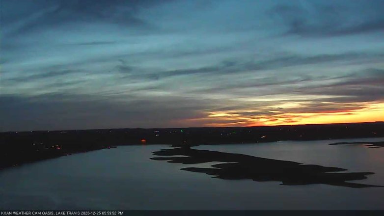 Lake Travis webcam, December 25, 2023 6:00 PM CT