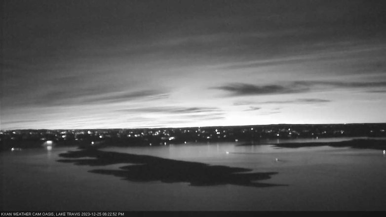 Lake Travis webcam, December 25, 2023 6:25 PM CT