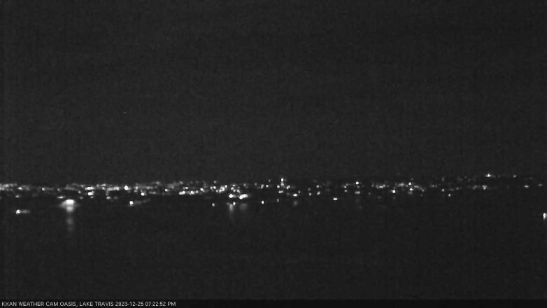 Lake Travis webcam, December 25, 2023 7:25 PM CT