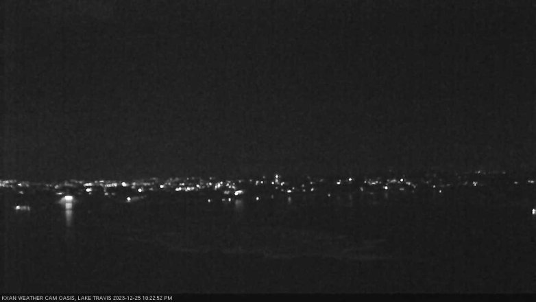 Lake Travis webcam, December 25, 2023 10:25 PM CT