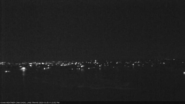 Lake Travis webcam, December 25, 2023 11:25 PM CT