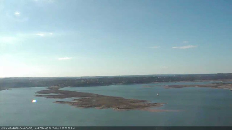 Lake Travis webcam, December 26, 2023 3:00 PM CT