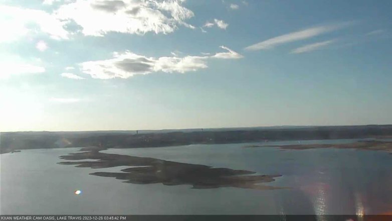 Lake Travis webcam, December 26, 2023 3:45 PM CT