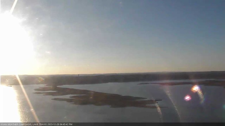 Lake Travis webcam, December 26, 2023 4:45 PM CT
