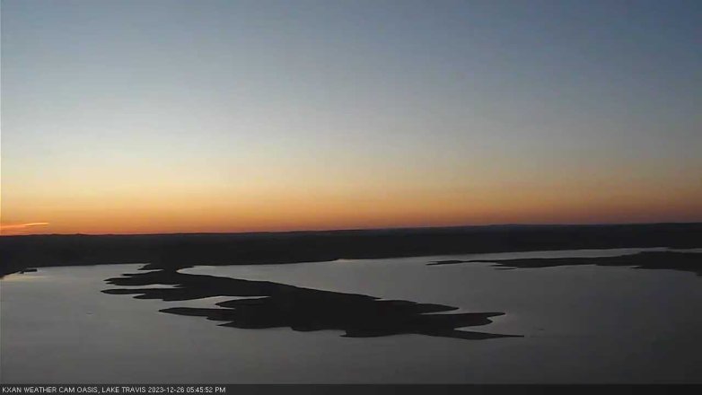 Lake Travis webcam, December 26, 2023 5:45 PM CT