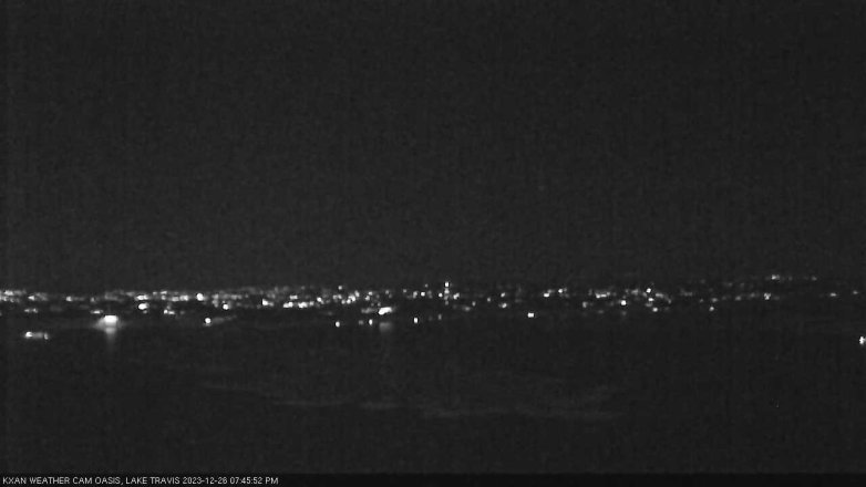 Lake Travis webcam, December 26, 2023 7:45 PM CT