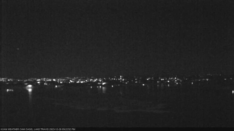 Lake Travis webcam, December 26, 2023 9:25 PM CT