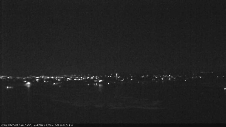 Lake Travis webcam, December 26, 2023 10:25 PM CT