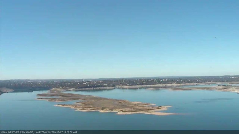 Lake Travis webcam, December 27, 2023 11:25 AM CT