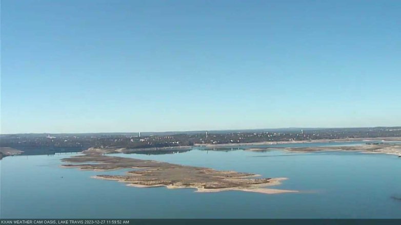 Lake Travis webcam, December 27, 2023 12:00 PM CT