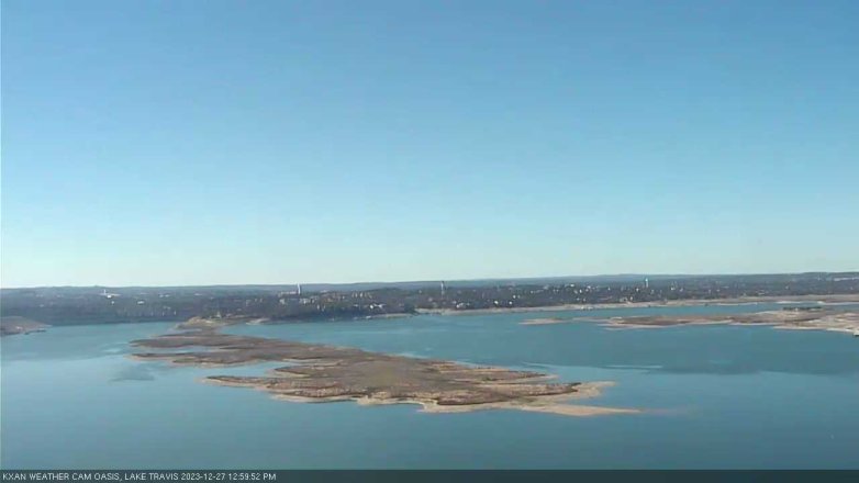 Lake Travis webcam, December 27, 2023 1:00 PM CT