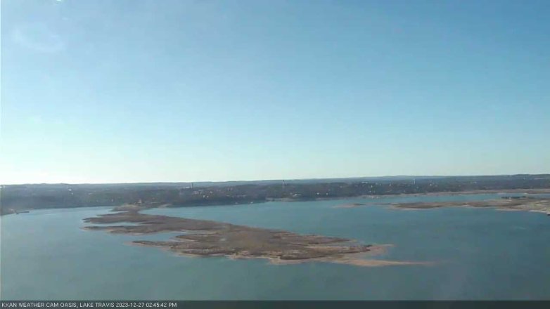 Lake Travis webcam, December 27, 2023 2:45 PM CT