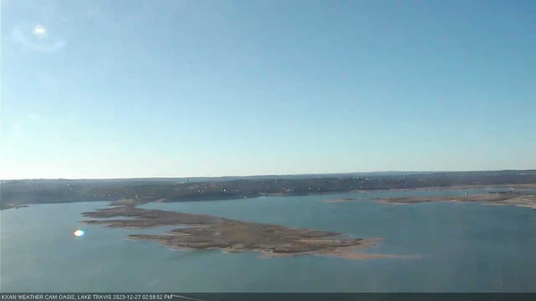 Lake Travis webcam, December 27, 2023 3:00 PM CT