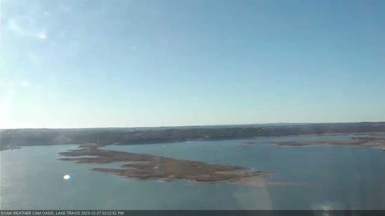 Lake Travis webcam, December 27, 2023 3:25 PM CT