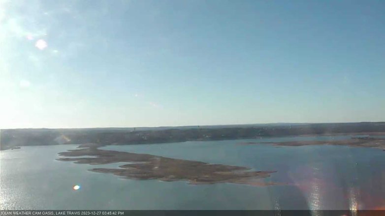 Lake Travis webcam, December 27, 2023 3:45 PM CT