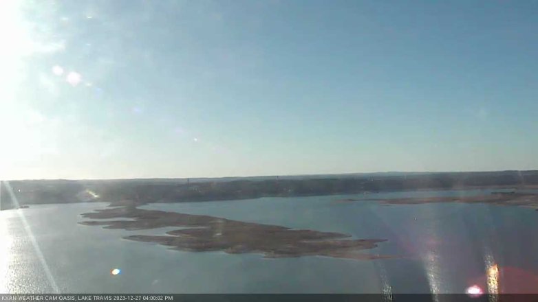 Lake Travis webcam, December 27, 2023 4:00 PM CT