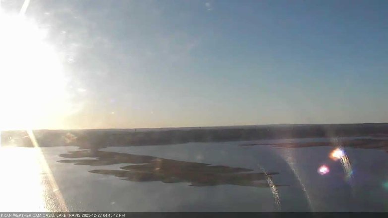 Lake Travis webcam, December 27, 2023 4:45 PM CT