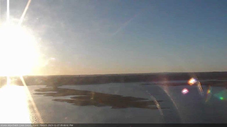 Lake Travis webcam, December 27, 2023 5:00 PM CT