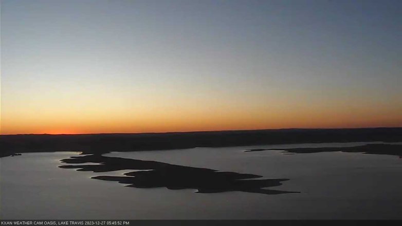 Lake Travis webcam, December 27, 2023 5:45 PM CT