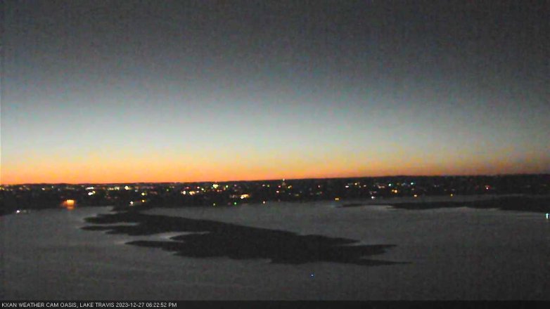 Lake Travis webcam, December 27, 2023 6:25 PM CT