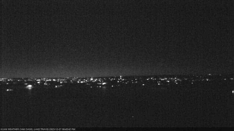 Lake Travis webcam, December 27, 2023 6:45 PM CT