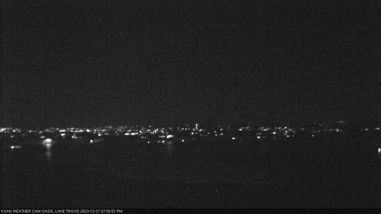 Lake Travis webcam, December 27, 2023 8:00 PM CT