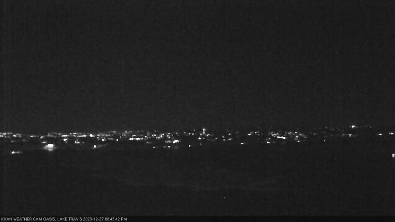 Lake Travis webcam, December 27, 2023 8:45 PM CT