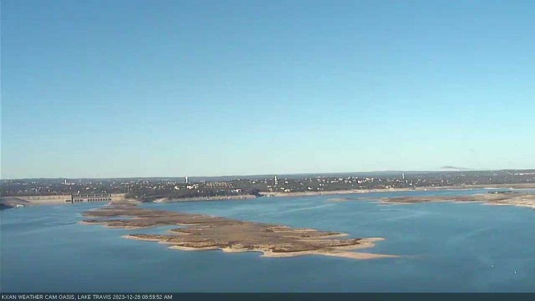 Lake Travis webcam, December 28, 2023 9:00 AM CT