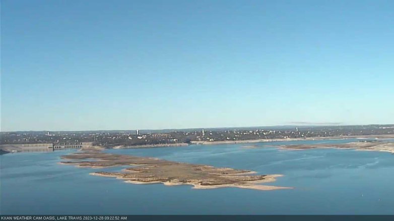 Lake Travis webcam, December 28, 2023 9:25 AM CT