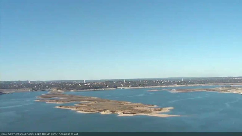 Lake Travis webcam, December 28, 2023 10:00 AM CT