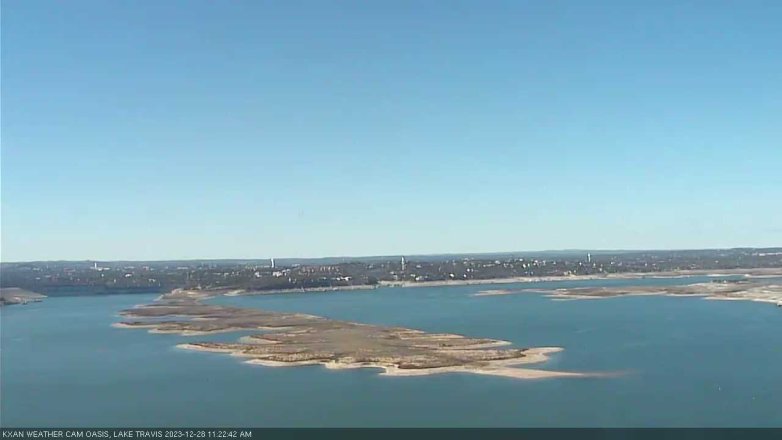 Lake Travis webcam, December 28, 2023 11:25 AM CT