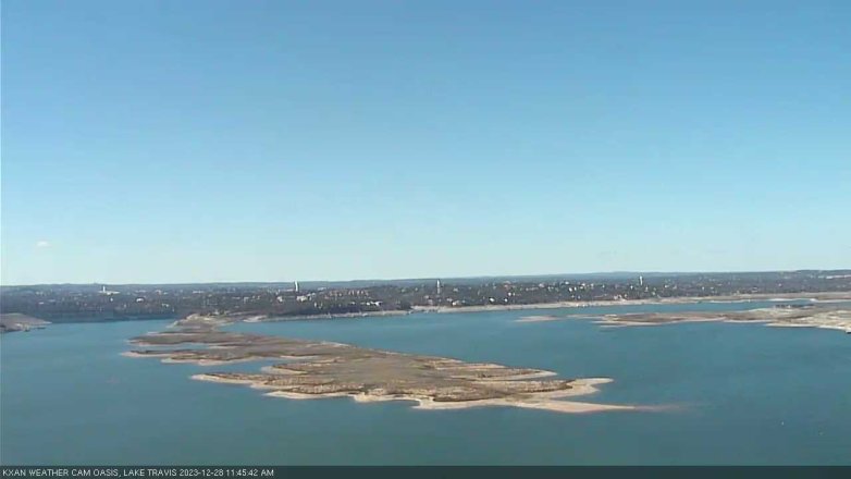 Lake Travis webcam, December 28, 2023 11:45 AM CT