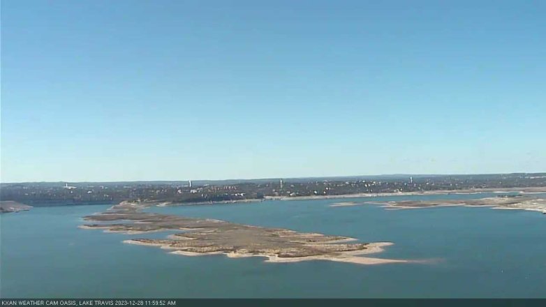 Lake Travis webcam, December 28, 2023 12:00 PM CT