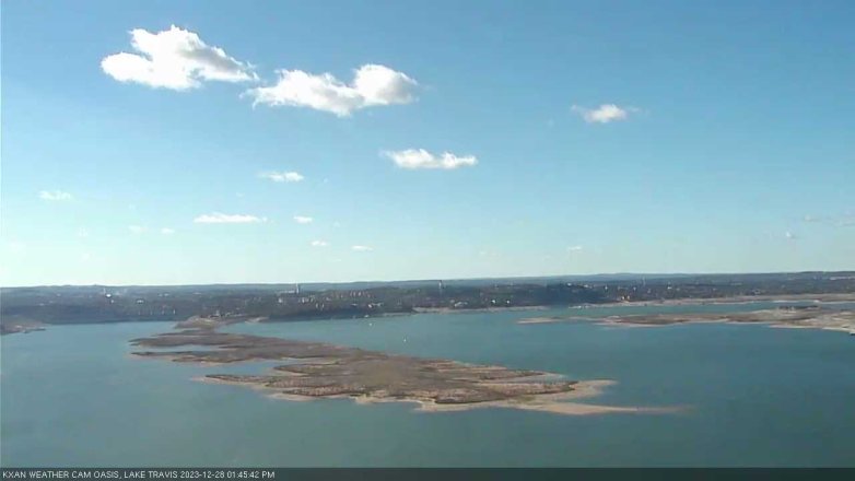 Lake Travis webcam, December 28, 2023 1:45 PM CT