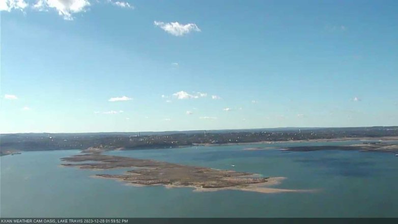 Lake Travis webcam, December 28, 2023 2:00 PM CT
