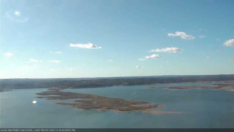 Lake Travis webcam, December 28, 2023 3:00 PM CT