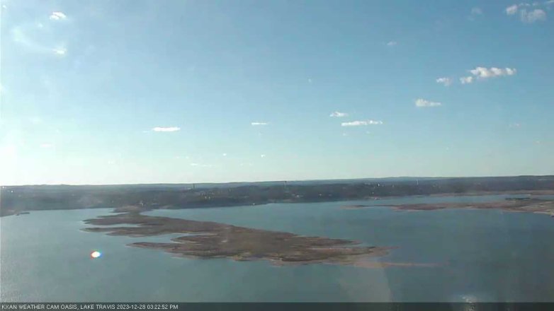 Lake Travis webcam, December 28, 2023 3:25 PM CT